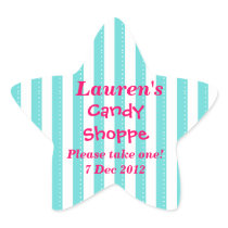 Tiffany blue and hot pink Candy Shoppe Sticker