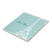 Tiffany Blue Eiffel Tiles & Trivets