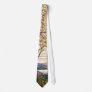 Tiffany Stained Glass Iris & Magnolia Tie
