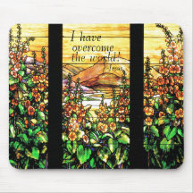 Tiffany Stained Glass Jesus Mousepad