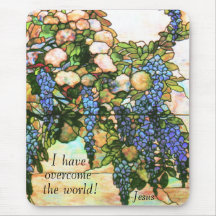Tiffany Stained Glass Jesus Mousepad