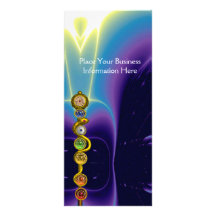TIGE D'ASCLEPIUS AVEC 7 CHAKRAS, ÉNERGIE SPIRITUEL MODÈLE DE DOUBLE CARTE