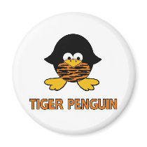 Tiger Baby Penguin Fridge Magnets