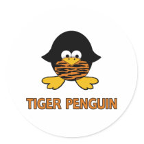 Tiger Baby Penguin Sticker