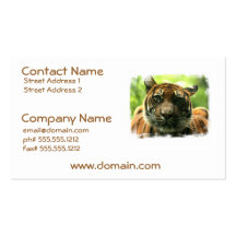 Tiger Business Cards