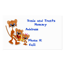 Tiger Cubs Mommy Business Card