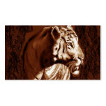 tiger dark and light orange business cards