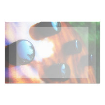Tiger eye bass pickup knobs close up personalized stationery