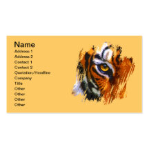 TIGER EYE BUSINESS CARD TEMPLATE