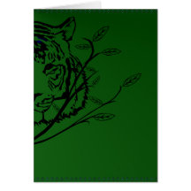 Tiger Face Card