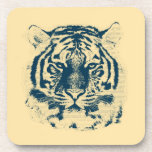 Tiger Face Close-Up 3 Drink Coasters