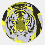 Tiger Face Pop Art Sticker