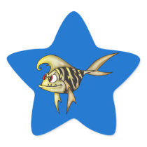 Tiger Fish Star Stickers