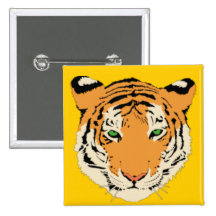 Tiger Head Pins