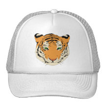 Tiger Head Trucker Hats