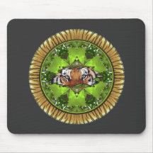 Tiger Kaleidoscope Mouse Pads
