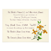 Tiger Lilies (Wedding Invitation)