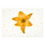 Tiger Lily Flower. Personalized Announcements