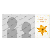 Tiger Lily Flower. Picture Card