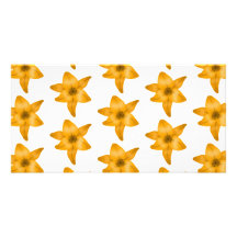 Tiger Lily Flowers. Pattern. Photo Cards