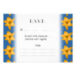 Tiger Lily Pattern on Blue. Announcement