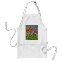 Tiger Lilys and Cloudy Skies Aprons