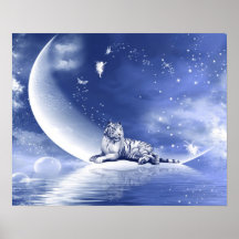 Tiger on the moon poster