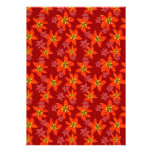 Tiger orchids pattern invites