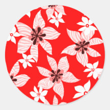 Tiger orchids pattern sticker