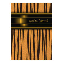 Tiger Party Invitation Template