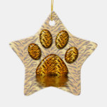 Tiger Paw #2 Christmas Ornaments