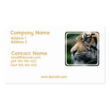 Tiger Picture Business Card