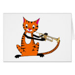 Tiger Playing the Trumpet