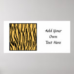 Tiger Print. Orange and Black Pattern.