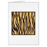 Tiger Print. Orange and Black Pattern. Cards