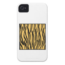Tiger Print. Orange and Black Pattern. iPhone 4 Case-Mate Case