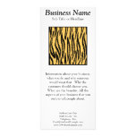 Tiger Print. Orange and Black Pattern. Rack Card Template