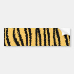 Tiger Print Pattern. Orange and Black. Bumper Stickers