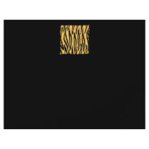 Tiger Print Pattern. Orange and Black. Full Color Flyer