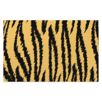 Tiger Print Pattern. Orange and Black. Personalized Stationery