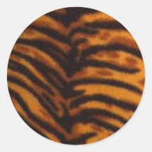 Tiger print stickers