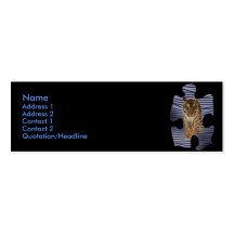 Tiger Profile Card Business Cards
