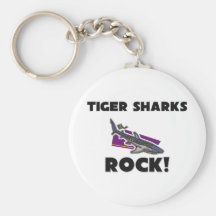 Tiger Sharks Rock Keychains