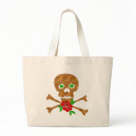 Tiger Skull Valentine Canvas Bags