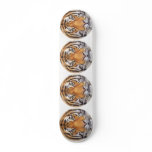 "Tiger Spot" on White, Watercolor Art.. Custom Skate Board