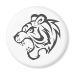 Tiger Sticker | Custom Angry Tiger Stickers Fridge Magnets