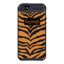 Tiger Stripe Personalized Cases For iPhone 5