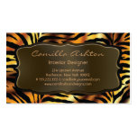 Tiger Stripes African Zebra Business Cards