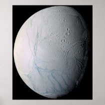Tiger Stripes on Enceladus Poster
