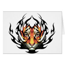 Tiger Tattoo Card